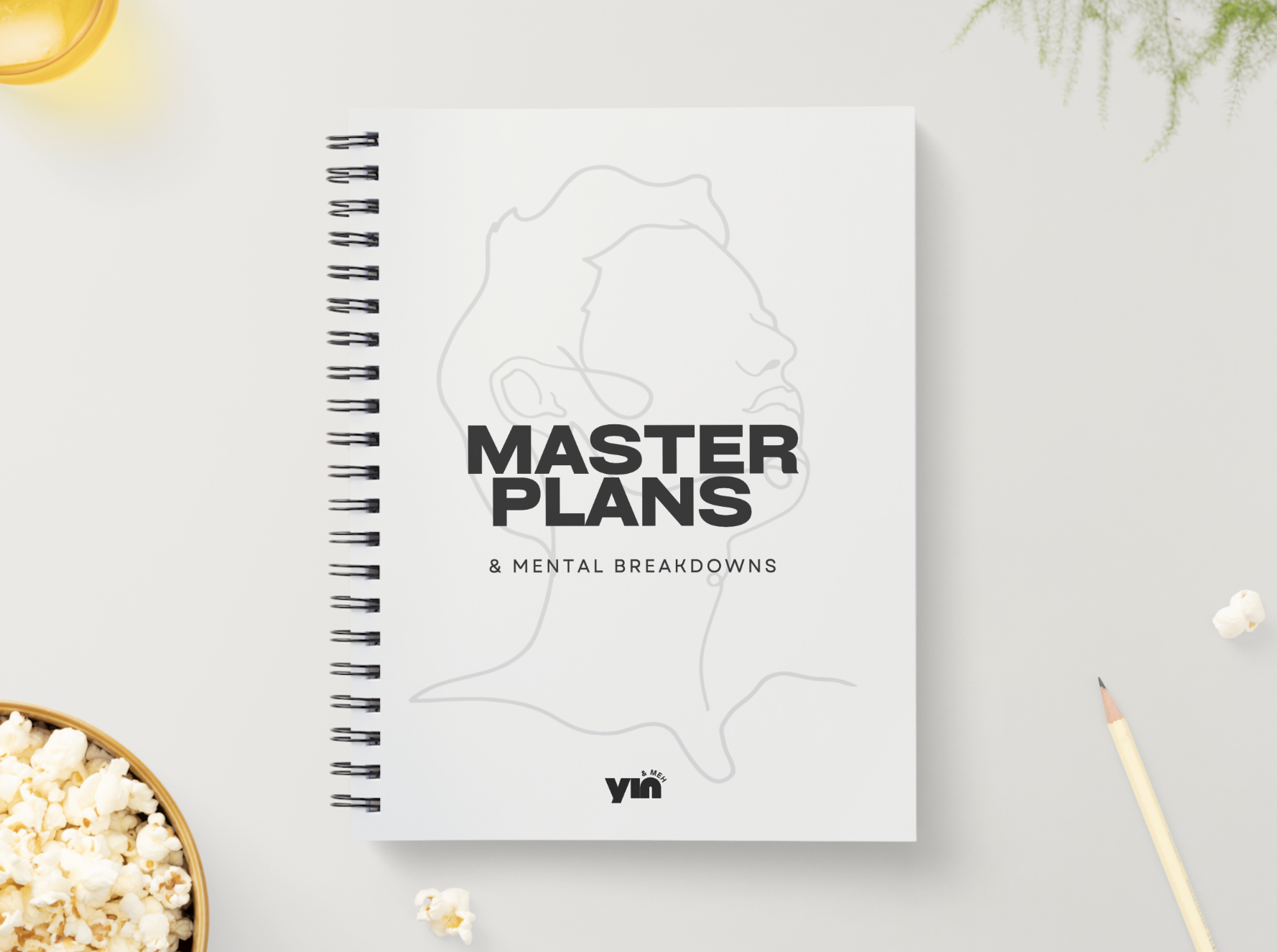 Notebook masterplans&mental break down